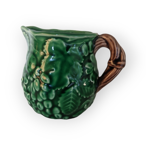 Vintage 1983 Haldon Group Porcelain Green Strawberry Floral sugar and cream set - Picture 3 of 9